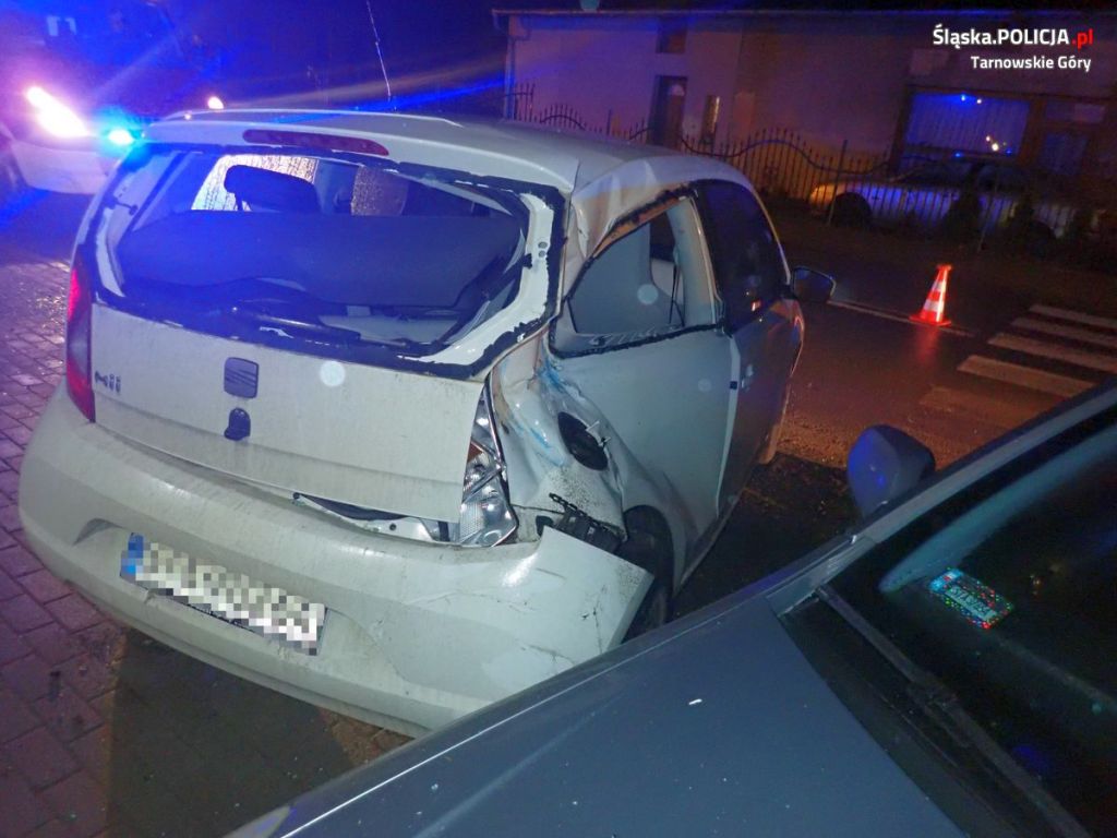 kolizja, zderzenie, ciągnik, auto