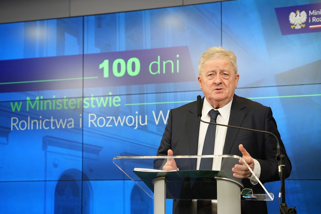 minister rolnictwa, siekierski, 100 dni, konferencja