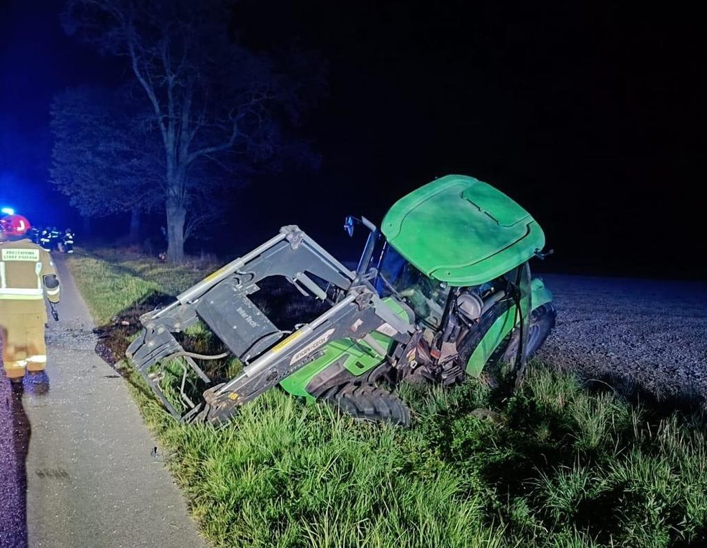 ciągnik, auto, bmw, pijany traktorzysta