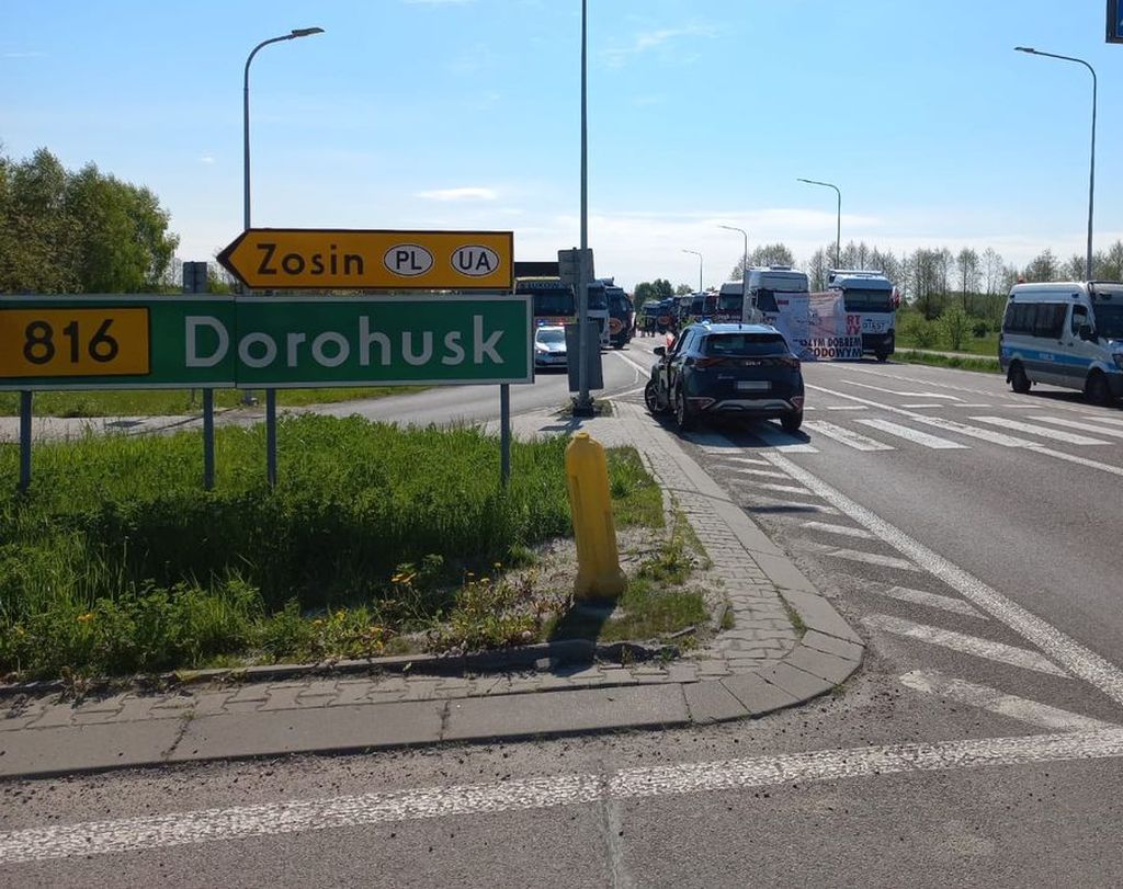 granica, dorohusk, wójt, rozwiązany protest