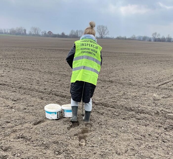 wiorin, gleba, próbki gleby, badanie gleby