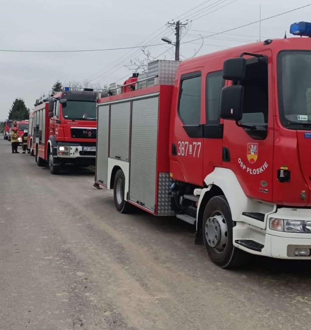 pożar, magazyn, środki ochrony roślin, nawozy