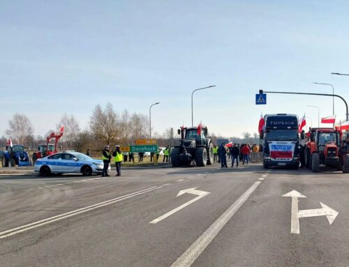 protest rolników, blokada, drogi, granica, ukraina