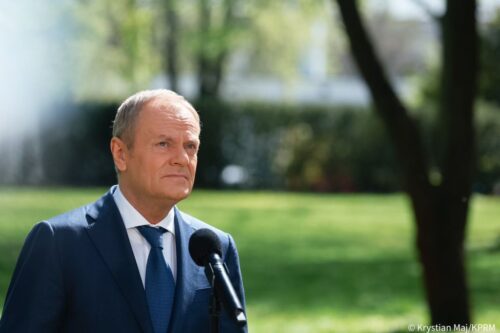 premier, tusk, pomoc, zboże