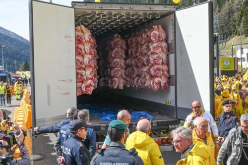 włochy, rolnicy, kontrole, granica