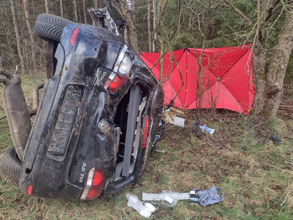 kpp szczecinek, wypadek, zdarzenie drogowe, zderzenie, ciągnik