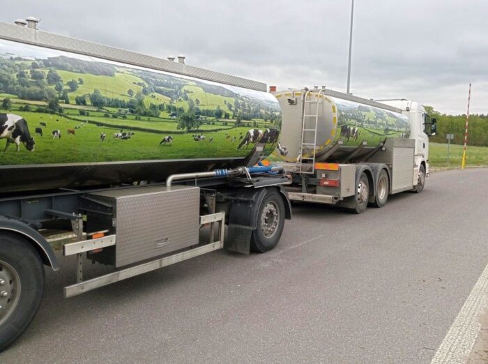 witd poznań, kontrola, waga, przeciążona ciężarówka, mleko