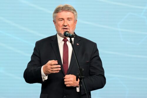 europoseł, rzońca, protest rolników, wiec