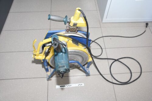 kryminalni, kradzież, elektronarzędzia, kierowca ciągnika