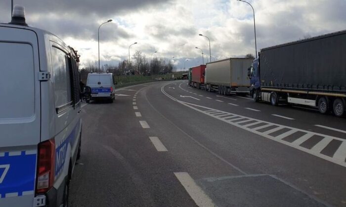 protest rolników, przejście graniczne, hrebenne, blokada