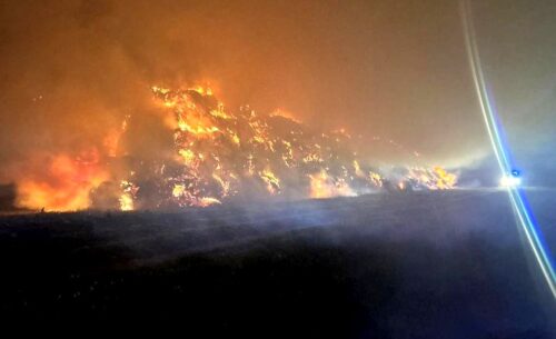 pożary, sterty słomy, słoma, straty, podpalacz