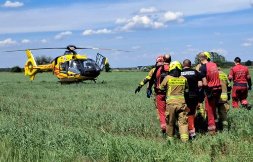 wypadek, łąka, koszenie, kosiarka, ciągnik