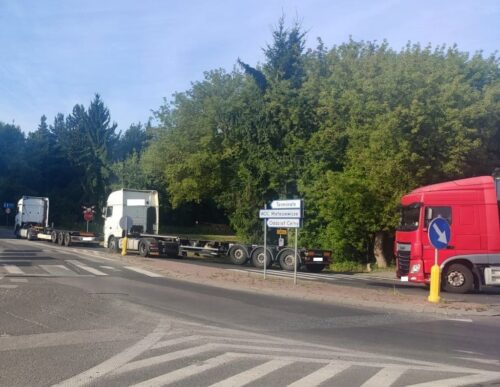 białorusini, protest, granica, przewoźnicy