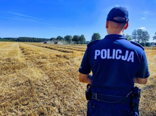 prace rolnicze, nocne prace, żniwa, hałas, policja