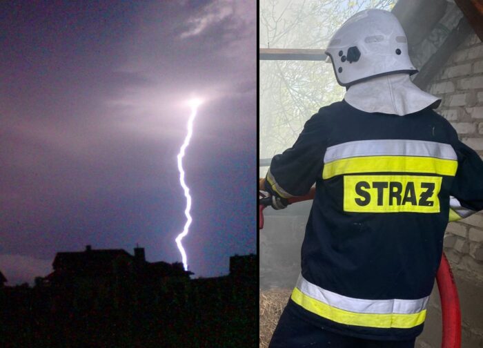 akcja, strażak, osp, druh, piorun