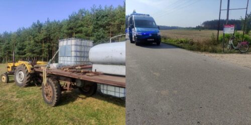 wypadek, potrącenie, ciągnik, rowerzystka