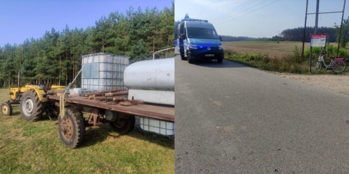 wypadek, potrącenie, ciągnik, rowerzystka