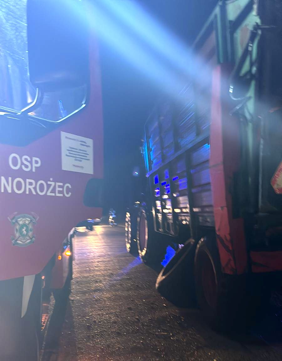 zderzenie, ciągnik, auto, fiat