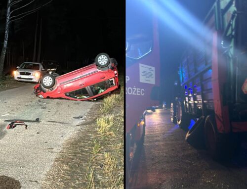 zderzenie, ciągnik, auto, fiat