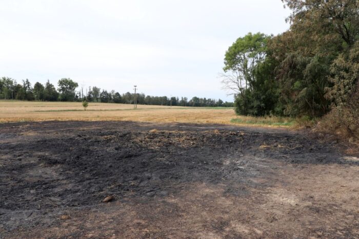 pożar, seria pożarów, podpalenia, słoma