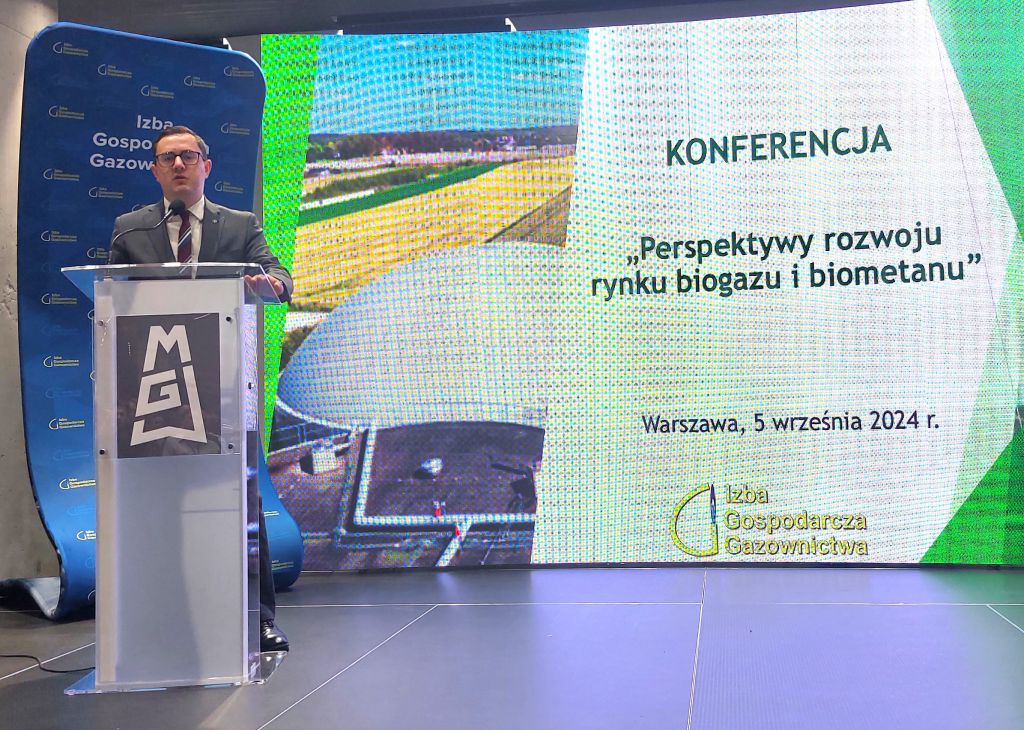 wiceminister klimatu, motyka, konferencja, biogaz