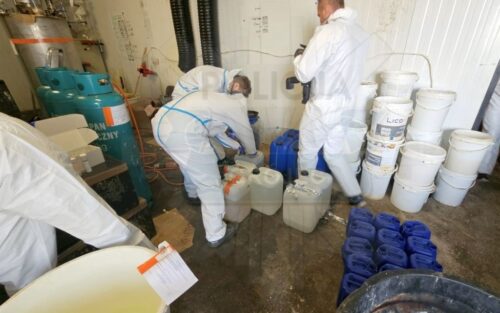 gospodarstwo sadownicze, grójec, narkotyki, produkcja narkotyków