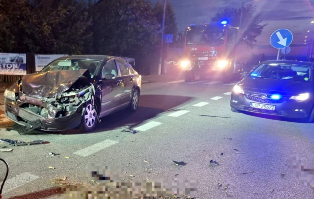 kpp opole lubelskie, zdarzenie drogowe, zderzenie, kolizja