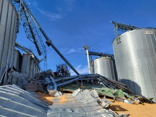 zawalenie się, pożar, silos, suszarnia