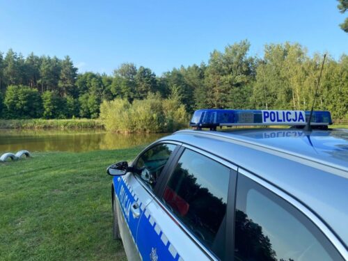 kpp tarnowskie góry, wypadek, wędkarz, betoniarnia