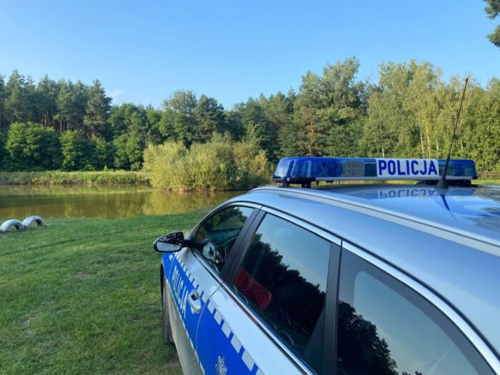 kpp tarnowskie góry, wypadek, wędkarz, betoniarnia