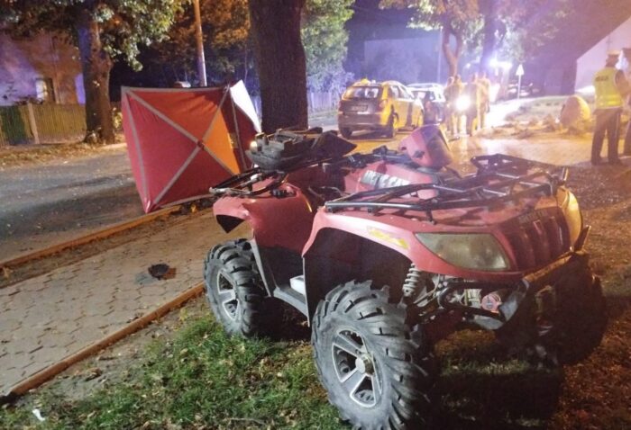 zdarzenie drogowe, wypadek, quad, śmierć kierowcy