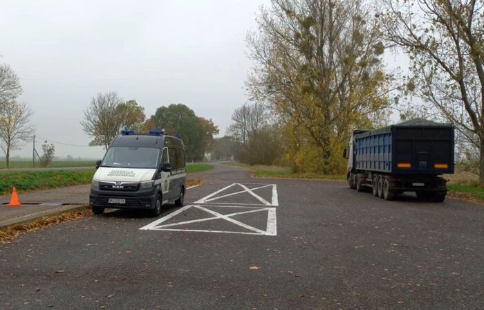 kontrola drogowa, ciężarówka, zestaw ciężarowy, buraki cukrowe