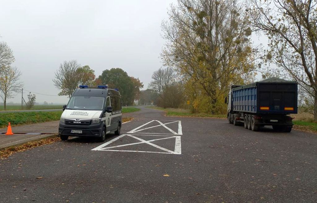 kontrola drogowa, ciężarówka, zestaw ciężarowy, buraki cukrowe