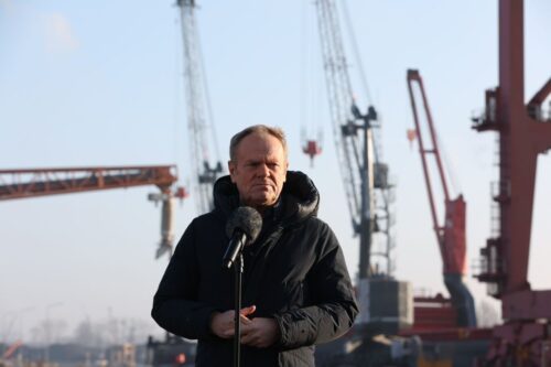 premier, tusk, terminal zbożowy, port