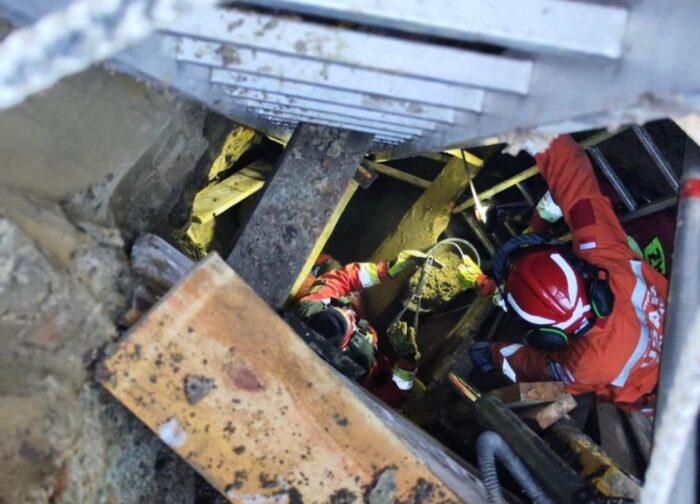 akcja ratunkowa, studnia, kopanie studni, poszkodowany