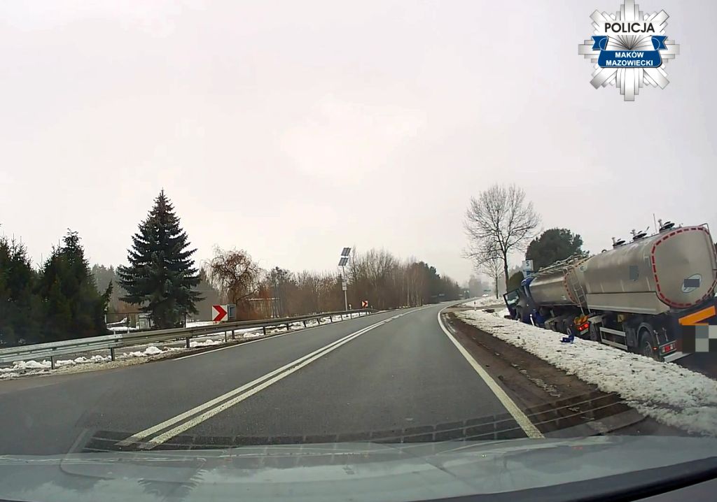 zderzenie, ciężarówka, mleko, auto