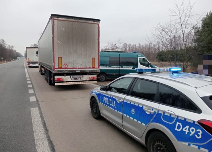 witd lublin, ciężarówka, białorusin, przewóz maszyn rolniczych, pijany kierowca