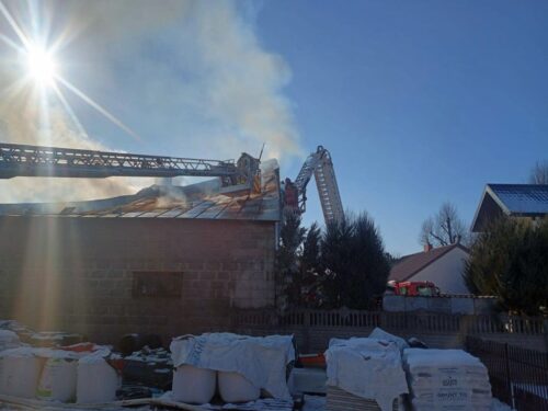 pożar, budynek, gospodarstwo, pożar budynku