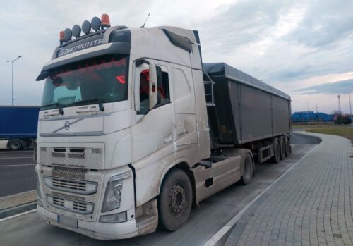 itd, kontrola drogowa, ciężarówka, zboże