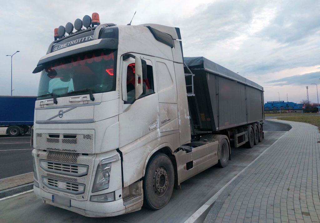 itd, kontrola drogowa, ciężarówka, zboże