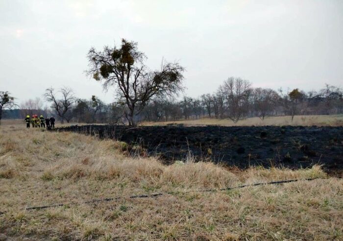 pożary traw, pożary nieużytków, wypalanie traw, śmierć mężczyzny