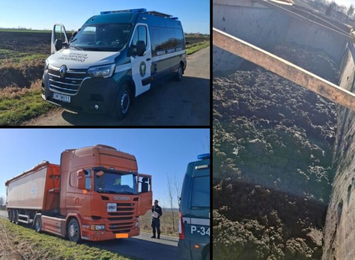 itd, kontrola drogowa, ciężarówka, osady ściekowe