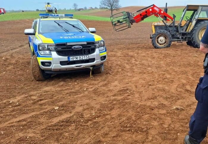 zdarzenie, przygniecenie, maszyna, śmierć mężczyzny