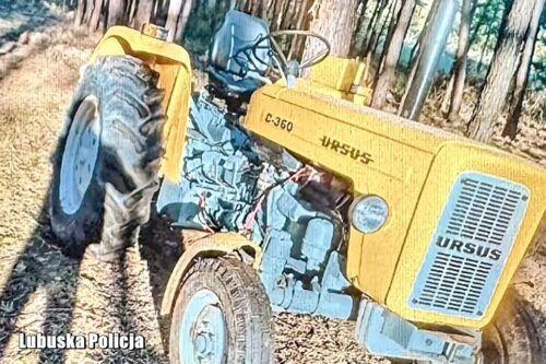skradziony ciągnik, odzyskany ciągnik, zarzuty, zatrzymanie