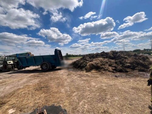 tragedia, wypadek w gospodarstwie, pochwycenie, śmierć mężczyzny, rozrzutnik