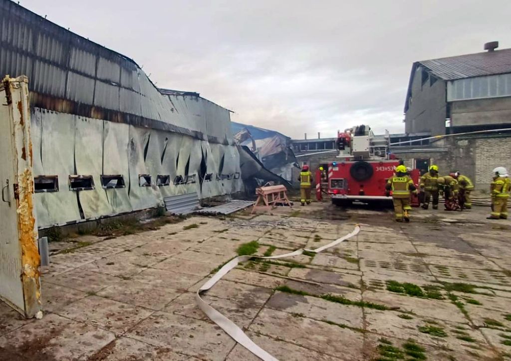 akcja gaśnicza, pożar, kurnik, pożar kurnika