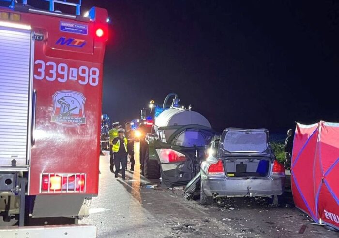 zderzenie, auto, ciągnik, beczka