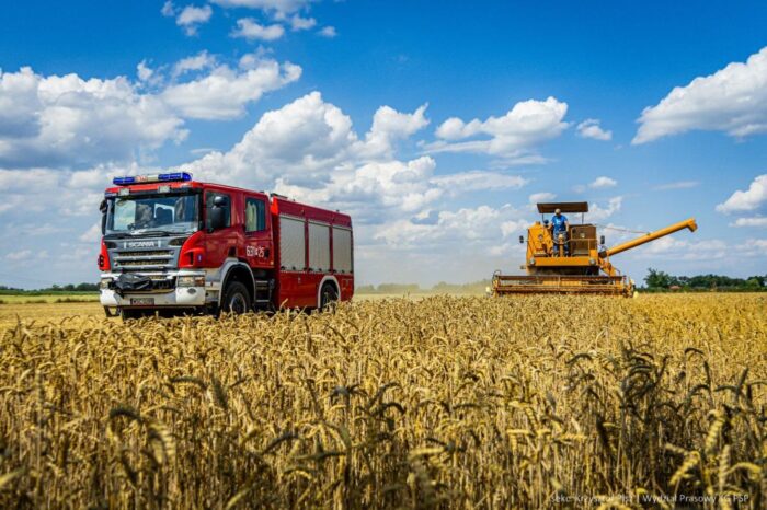 psp, pożar, tereny rolne, pożary rolnicze