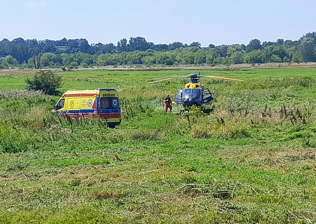 wypadek, gospodarstwo, ładowacz obornika, ranne dziecko