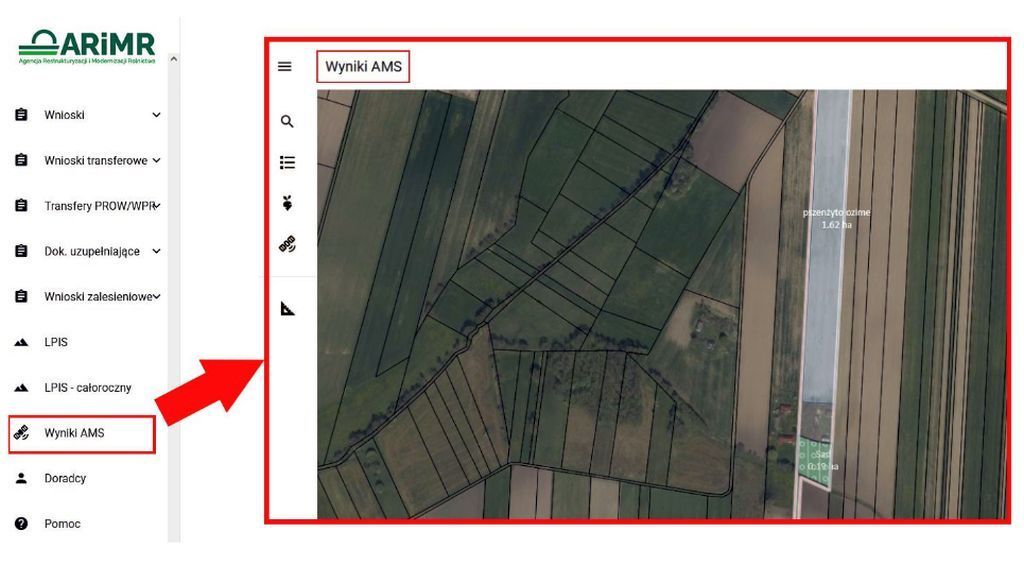 arimr, dopłaty bezpośrednie, monitoring satelitarny, uprawy